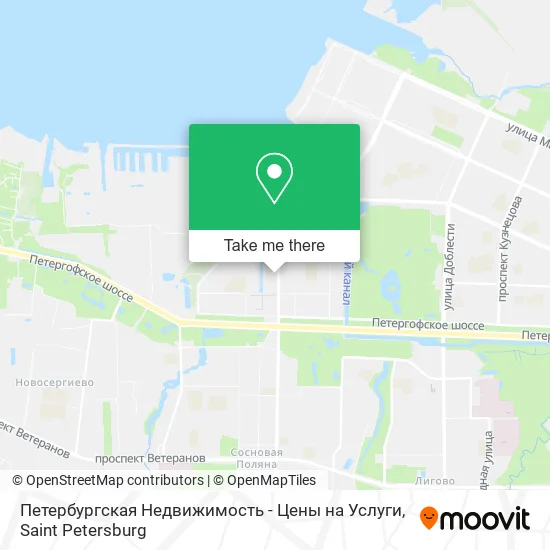 Петербургская Недвижимость - Цены на Услуги map