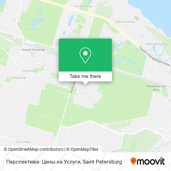 Перспектива- Цены на Услуги map
