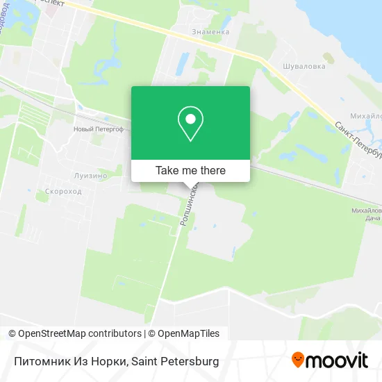 Питомник Из Норки map