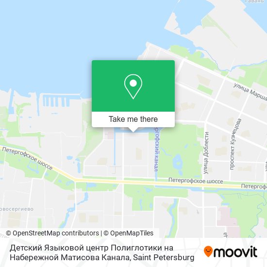 Детский Языковой центр Полиглотики на Набережной Матисова Канала map