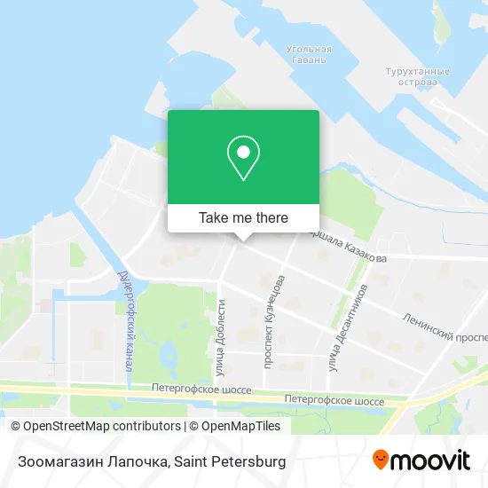 Зоомагазин Лапочка map