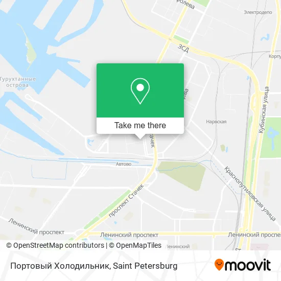 Портовый Холодильник map