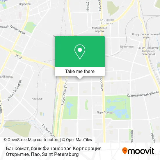 Банкомат, банк Финансовая Корпорация Открытие, Пао map