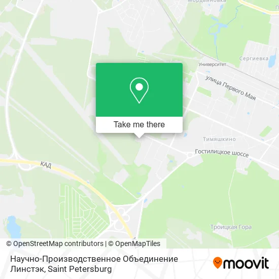 Научно-Производственное Объединение Линстэк map