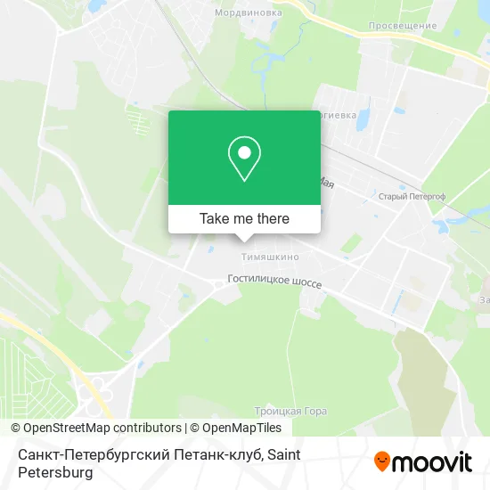 Санкт-Петербургский Петанк-клуб map