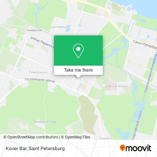 Kover Bar map