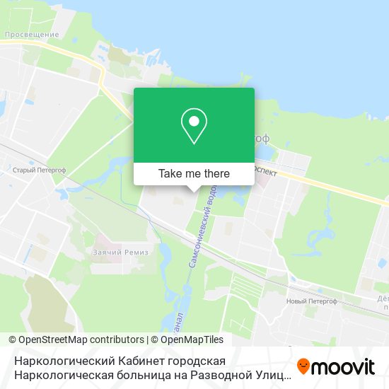 Наркологический Кабинет городская Наркологическая больница на Разводной Улице map