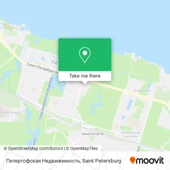 Петергофская Недвижимость map