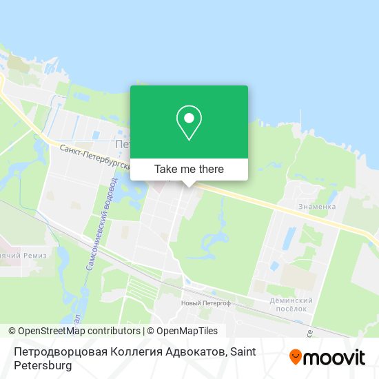 Петродворцовая Коллегия Адвокатов map