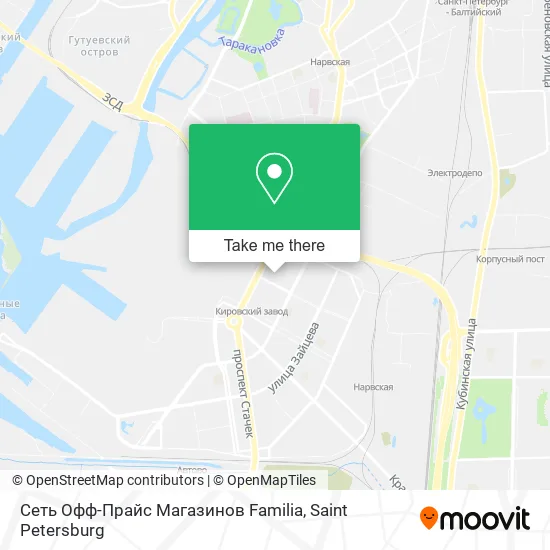 Сеть Офф-Прайс Магазинов Familia map