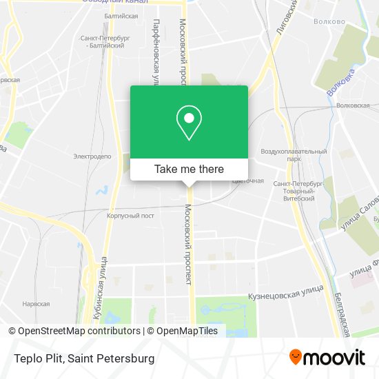 Teplo Plit map