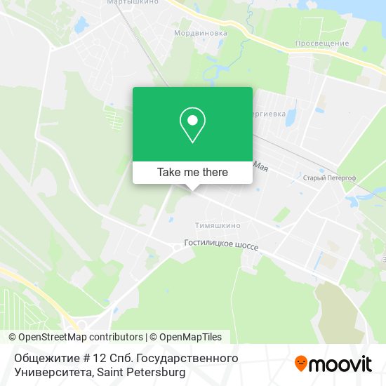 Общежитие # 12 Спб. Государственного Университета map