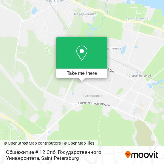 Общежитие # 12 Спб. Государственного Университета map