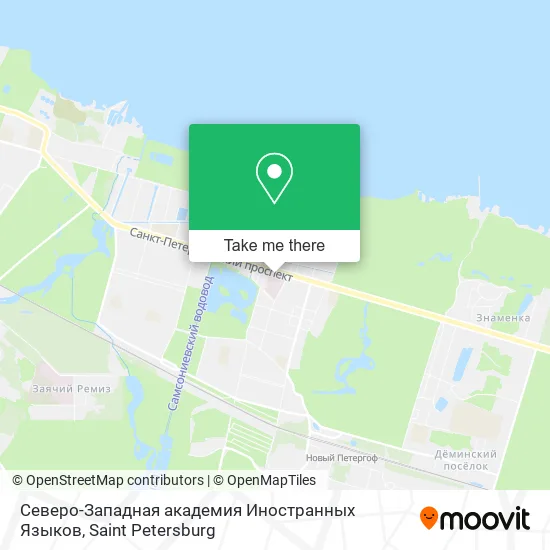 Северо-Западная академия Иностранных Языков map
