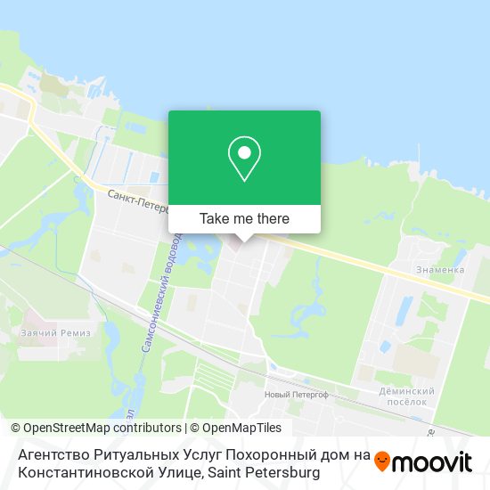 Агентство Ритуальных Услуг Похоронный дом на Константиновской Улице map