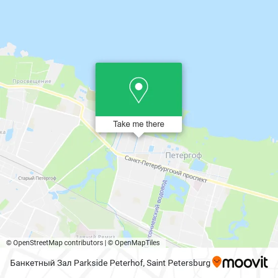 Банкетный Зал Parkside Peterhof map