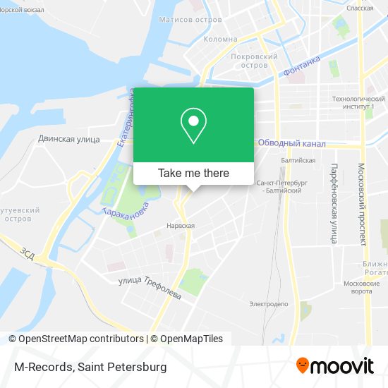 М-Records map