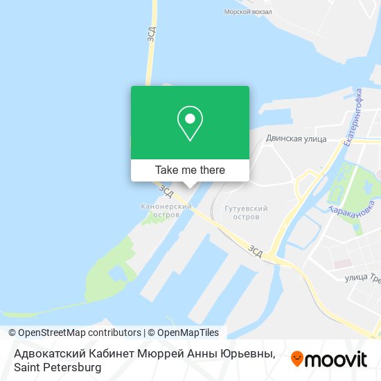 Адвокатский Кабинет Мюррей Анны Юрьевны map