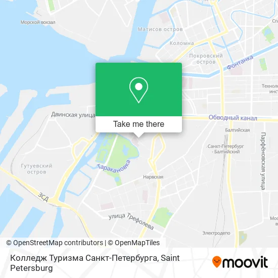 Колледж Туризма Санкт-Петербурга map