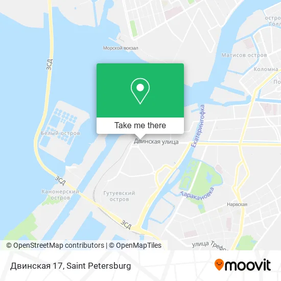 Двинская 17 map