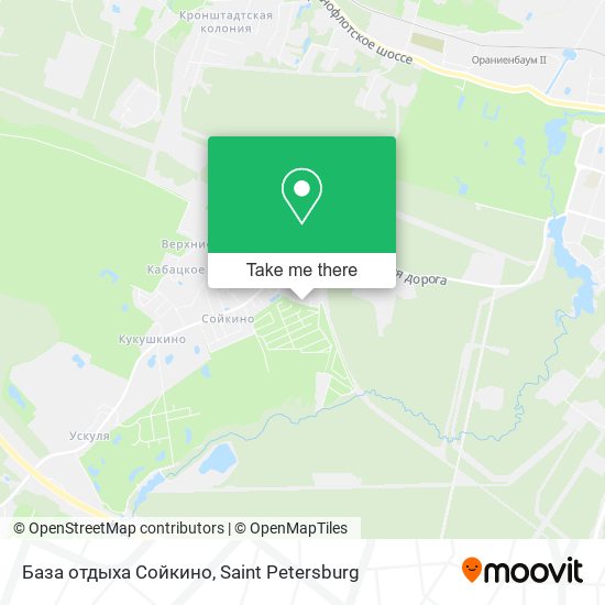 База отдыха Сойкино map