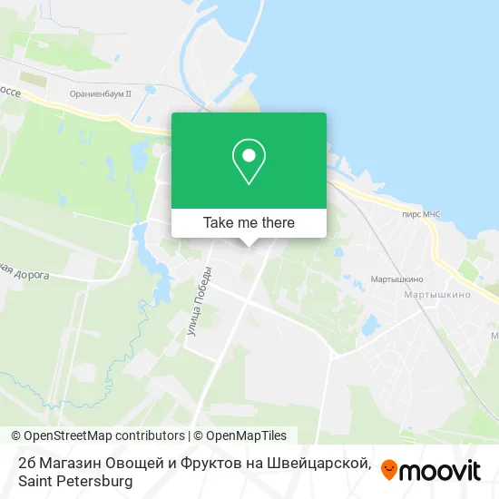 2б Магазин Овощей и Фруктов на Швейцарской map