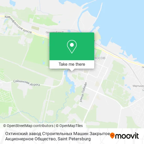 Охтинский завод Строительных Машин Закрытое Акционерное Общество map