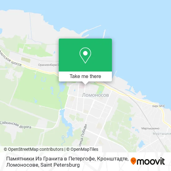 Памятники Из Гранита в Петергофе, Кронштадте, Ломоносове map