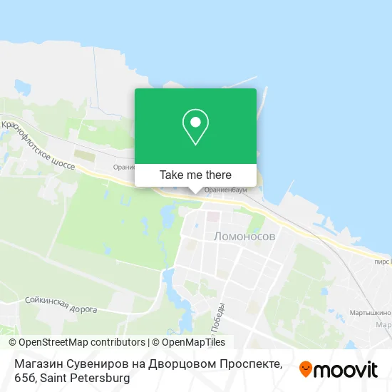 Магазин Сувениров на Дворцовом Проспекте, 65б map