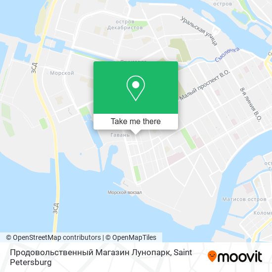 Продовольственный Магазин Лунопарк map