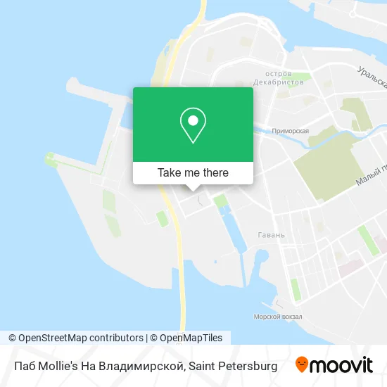 Паб Mollie's На Владимирской map