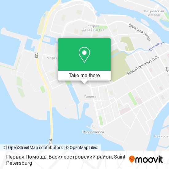Первая Помощь, Василеостровский район map