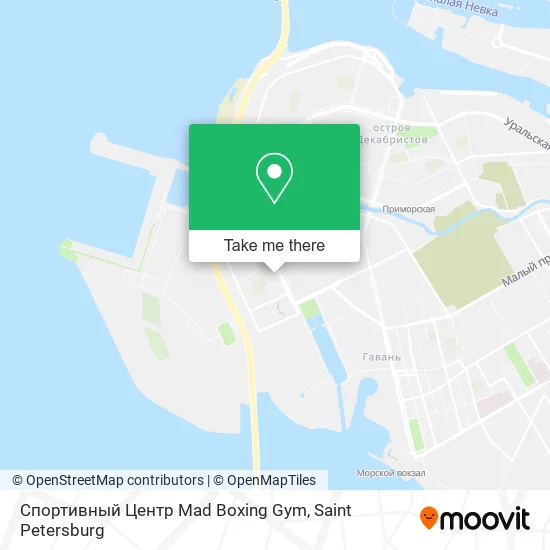 Спортивный Центр Mad Boxing Gym map