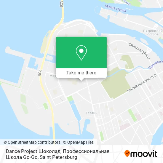 Dance Project Шоколад! Профессиональная Школа Go-Go map