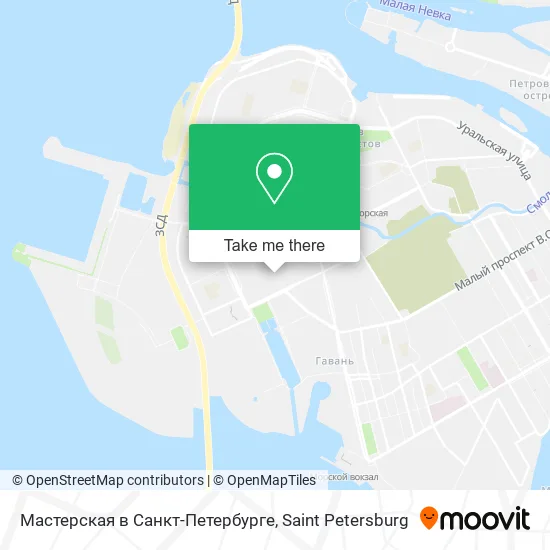 Мастерская в Санкт-Петербурге map