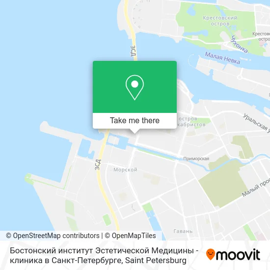 Бостонский институт Эстетической Медицины - клиника в Санкт-Петербурге map
