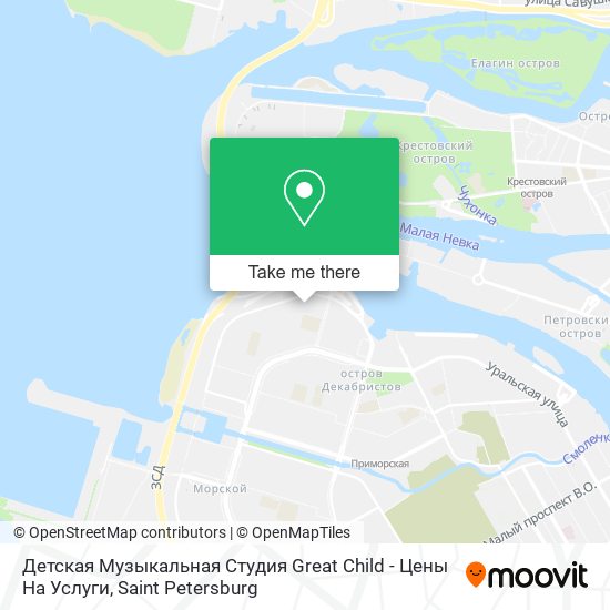 Детская Музыкальная Студия Great Child - Цены На Услуги map