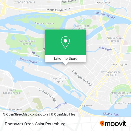 Постамат Ozon map