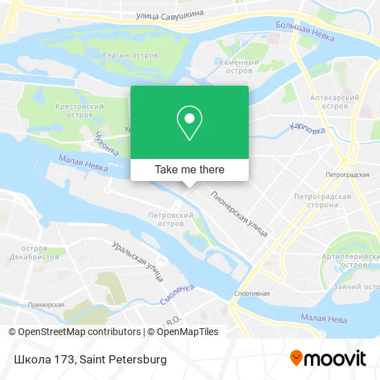 Школа 173 map