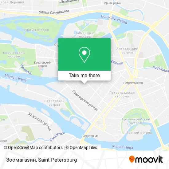 Зоомагазин map