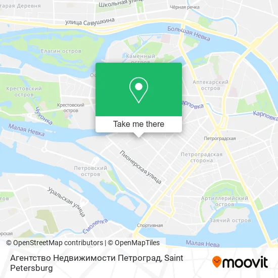 Агентство Недвижимости Петроград map