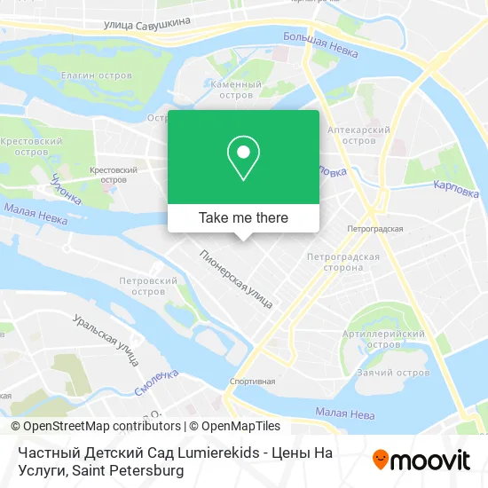 Частный Детский Сад Lumierekids - Цены На Услуги map