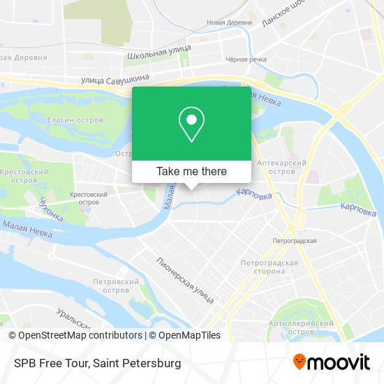 SPB Free Tour map