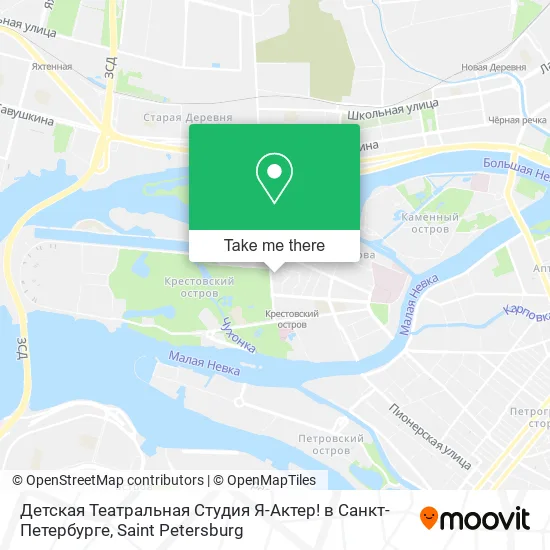Детская Театральная Студия Я-Актер! в Санкт-Петербурге map