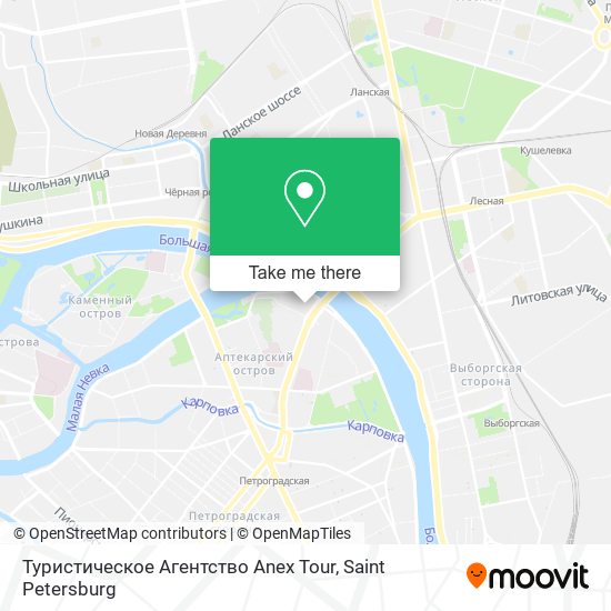 Туристическое Агентство Anex Tour map