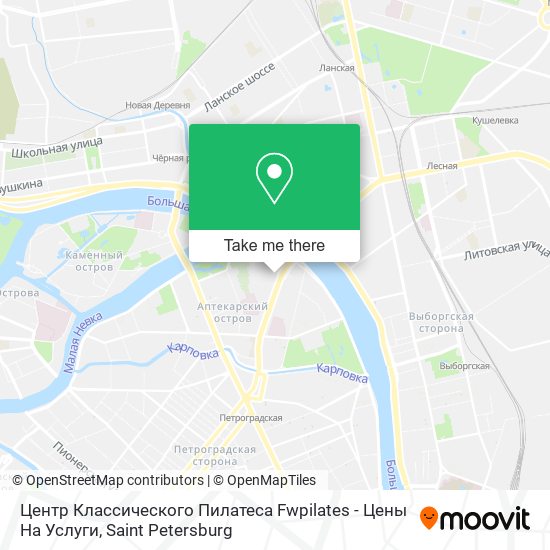 Центр Классического Пилатеса Fwpilates - Цены На Услуги map