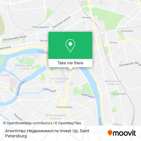 Агентство Недвижимости Invest Up map