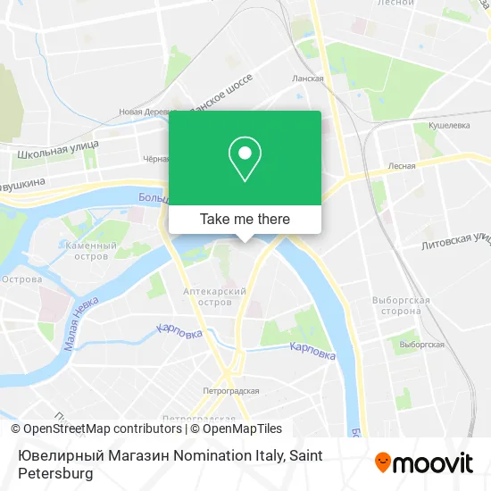 Ювелирный Магазин Nomination Italy map