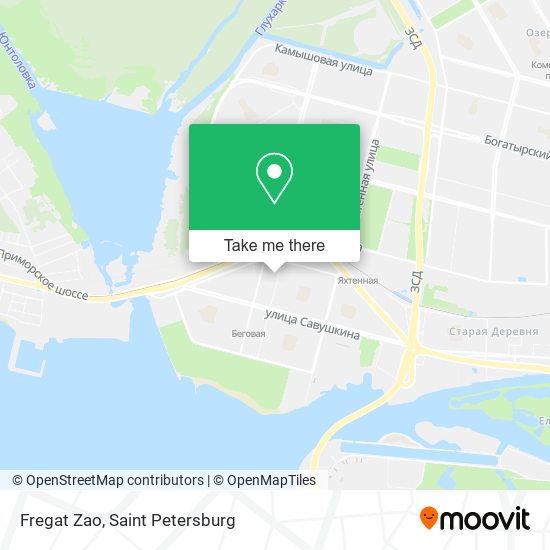 Fregat Zao map