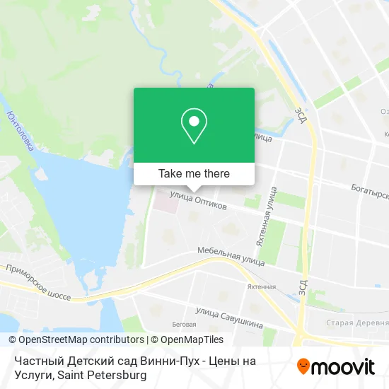 Частный Детский сад Винни-Пух - Цены на Услуги map